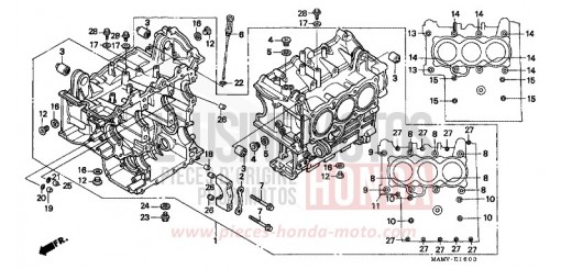 BLOC-CYLINDRES GL1500SEY de 2000